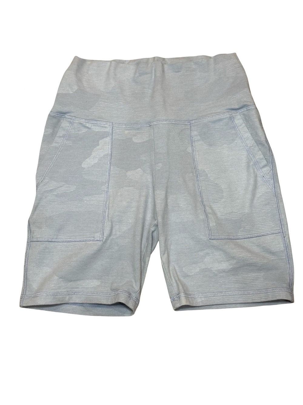 👤🗣️ aerie Light Blue Camo High-Rise Bike Shorts 🗣️👤
